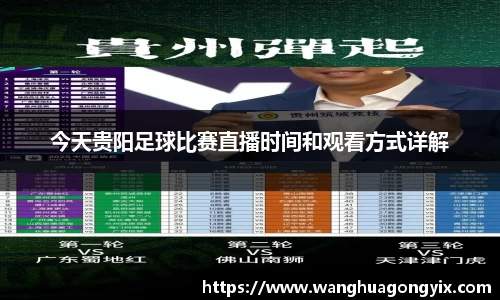 今天贵阳足球比赛直播时间和观看方式详解